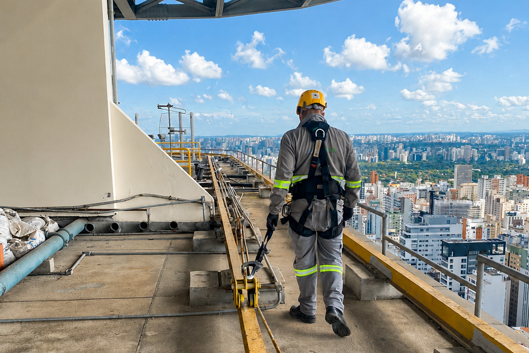 Quedas — 40% dos Acidentes de Trabalho no Brasil São por Quedas de Altura