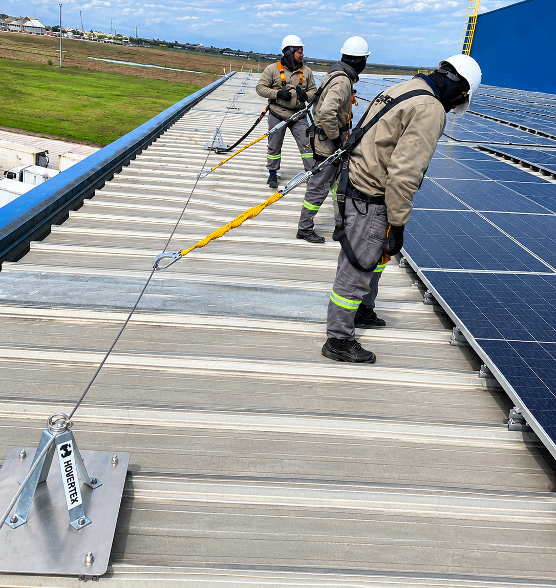 Linha de Vida e Placas Solares Fotovoltaicas: Uma Parceria Essencial para a Segurança